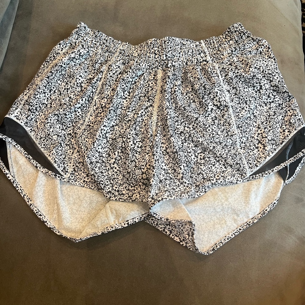 lululemon athletica Black and White Athletic Shorts